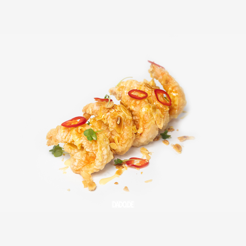 Honey Almond Prawns